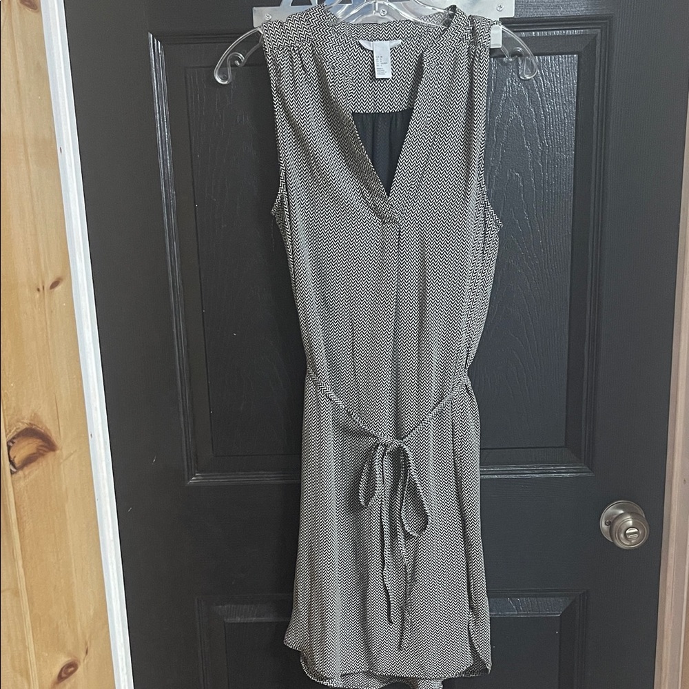 H&M Black and White Mini Dress